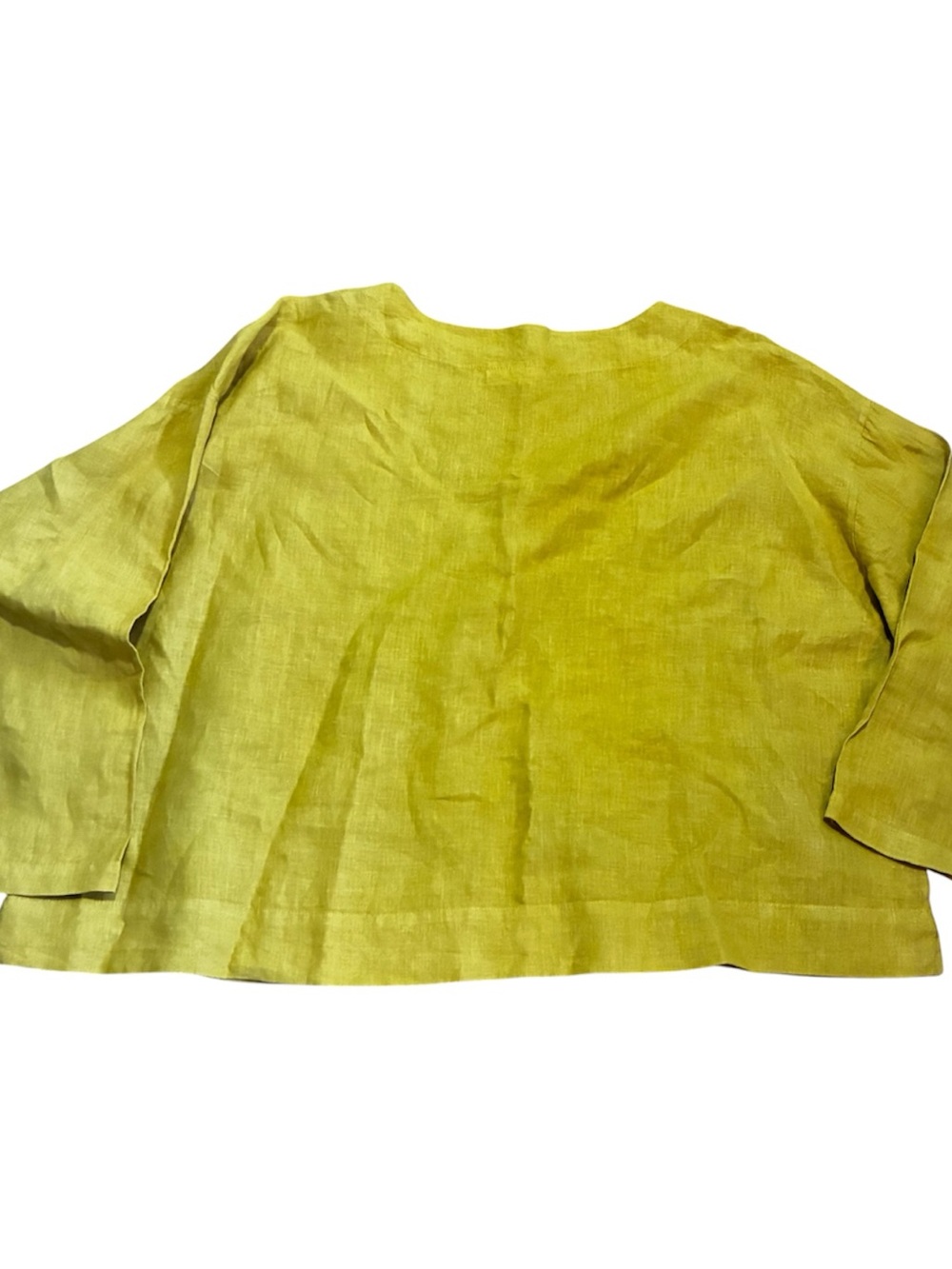 Bryn Walker 100% Linen Oversized Lagenlook Minimalist Top Tunic Blouse